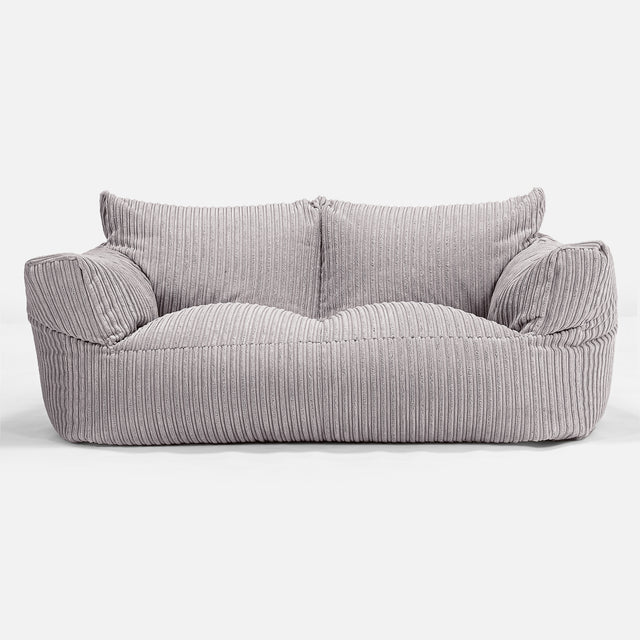 Joséphine Canapé Pouf - Côtelé Gris Argent 01