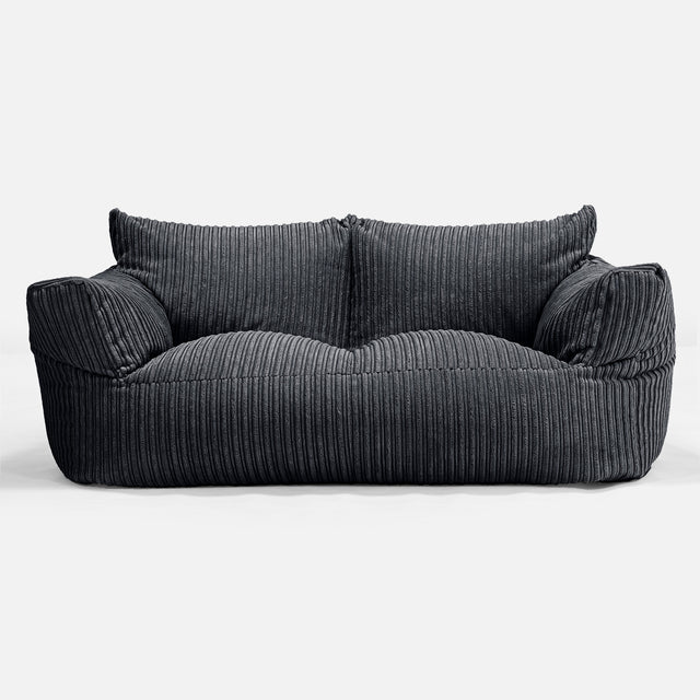 Joséphine Canapé Pouf - Côtelé Noir 01