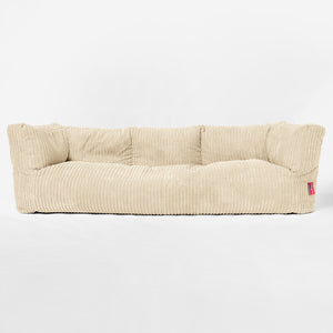 Canapé Pouf Albert 3 places - Côtelé Crème