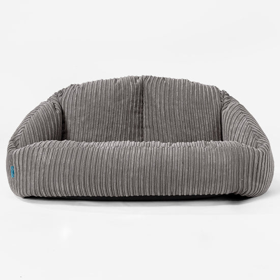Pouf Canapé Bubble pour Enfants - Côtelé Anthracite 01