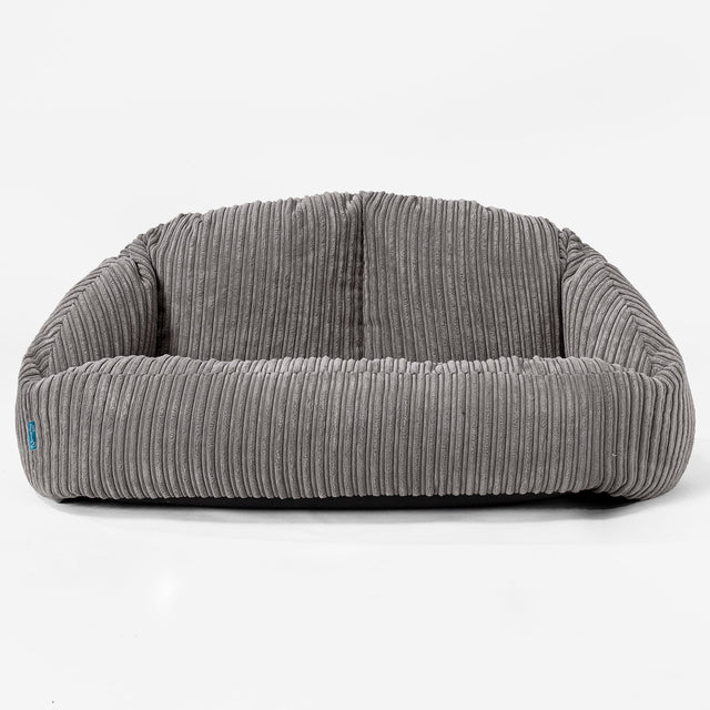 Pouf Canapé Bubble pour Enfants - Côtelé Anthracite 01