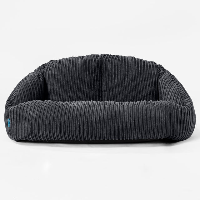 Pouf Canapé Bubble pour Enfants - Côtelé Noir 01