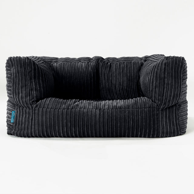 Canapé Enfant Albert 2-6 ans - Côtelé Noir 01