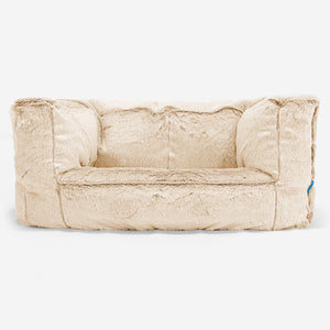 Canapé Enfant Albert 2-6 ans - Fausse Fourrure Lapin Blanc