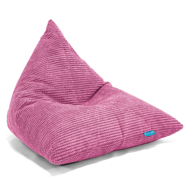 Chaise Enfant - Velours Côtelé Gaufré Rose 01