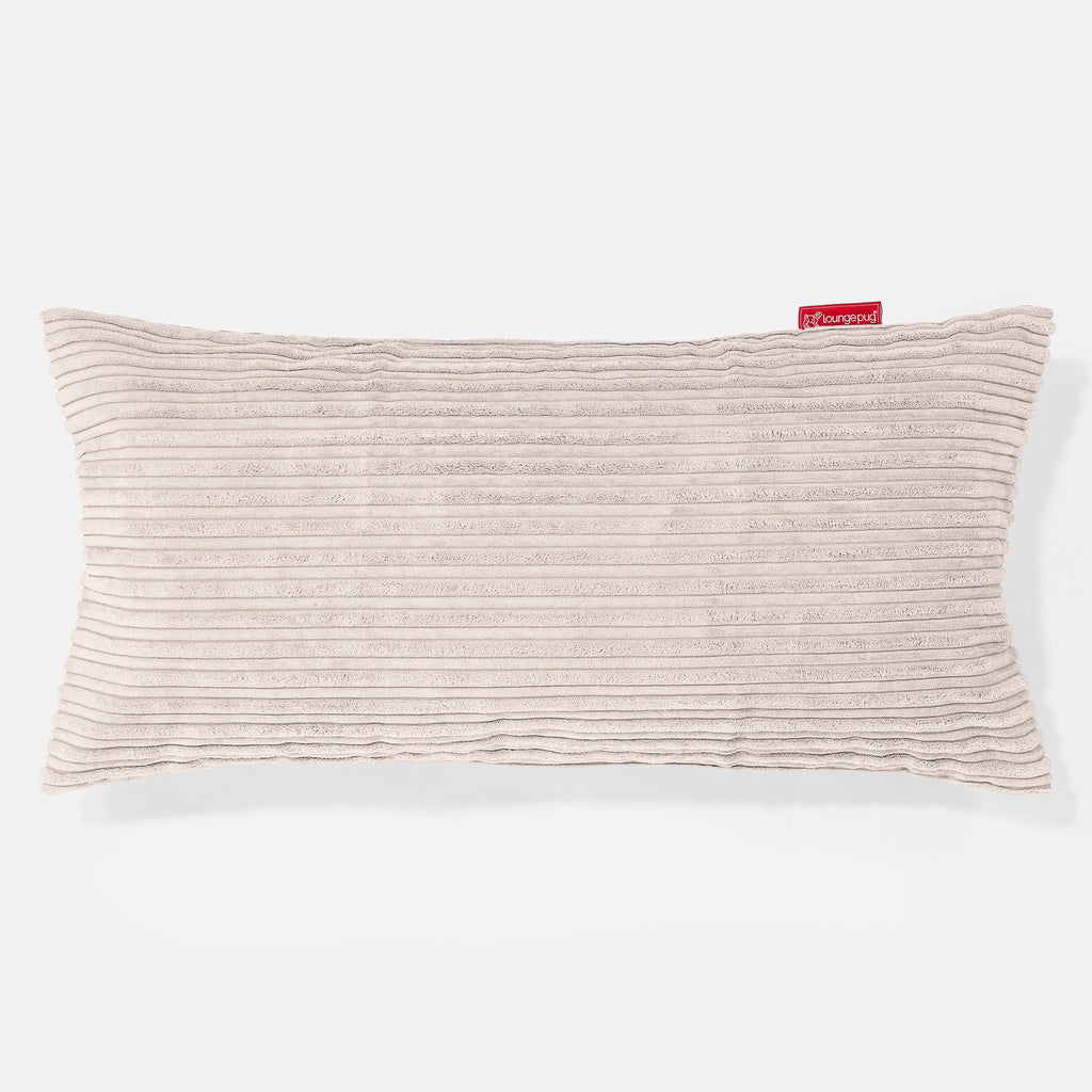 CloudSac 50 Coussin Géant à Mémoire de Forme 40 x 80cm - Côtelé Crème 01