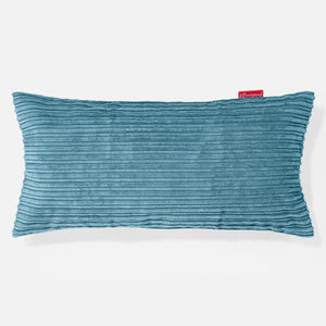 Housse de Coussin Rectangulaire Géant 40 x 70cm - Côtelé Mer Égée