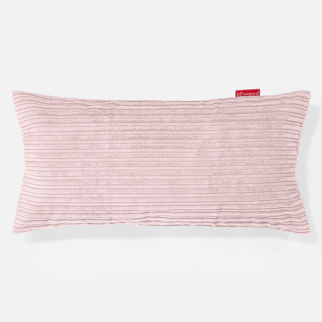 Coussin Géant 40 x 80cm - Côtelé Rose 01