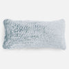 Coussin Géant 40 x 80cm - Fausse Fourrure Lapin Bleu Pastel 01