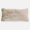 Coussin Géant 40 x 80cm - Fausse Fourrure Lapin Brun Doré 01