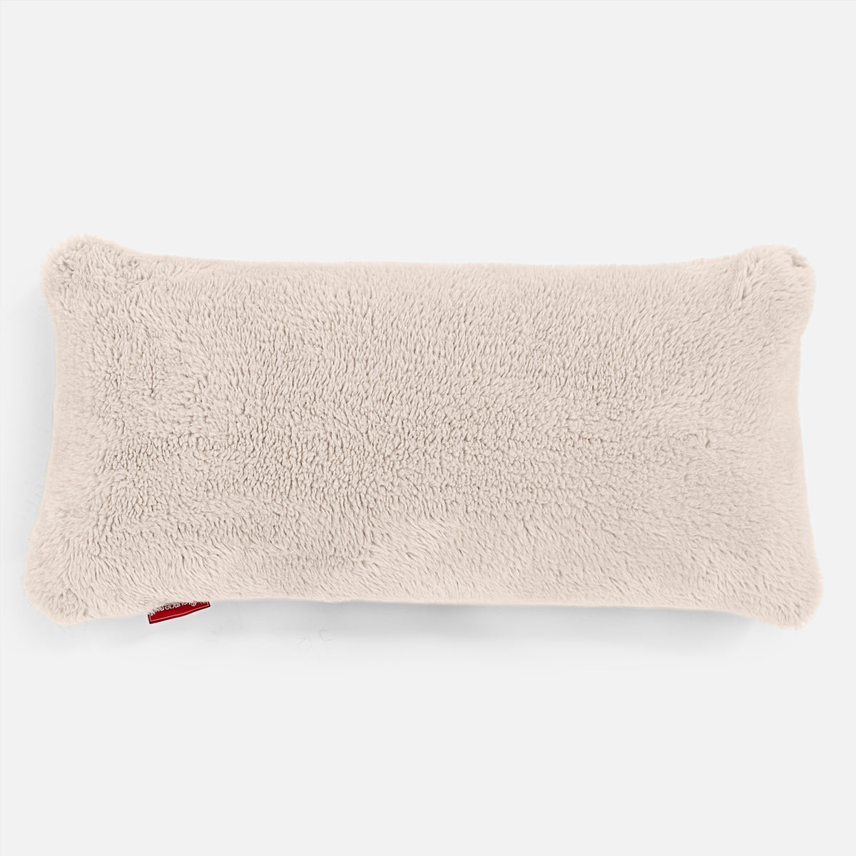 Housse de Coussin Rectangulaire Géant 40 x 70cm - Imitation fourrure à poils longs Crème main image 1