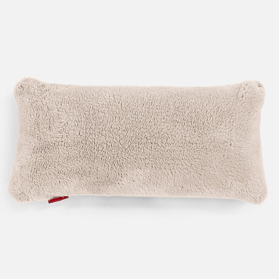 Coussin Géant 40 x 80cm - Fausse Fourrure Nounours Vison 01