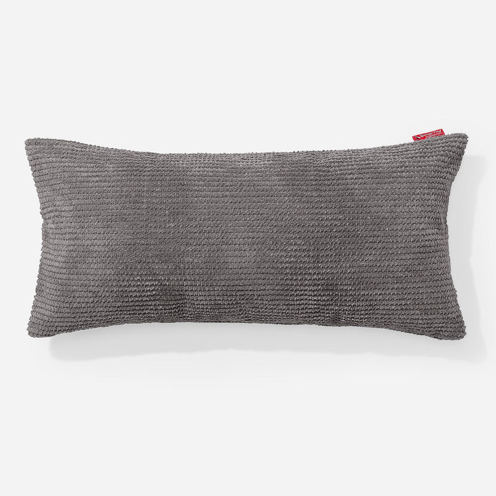 Coussin Géant 40 x 80cm - Pompon Anthracite 01