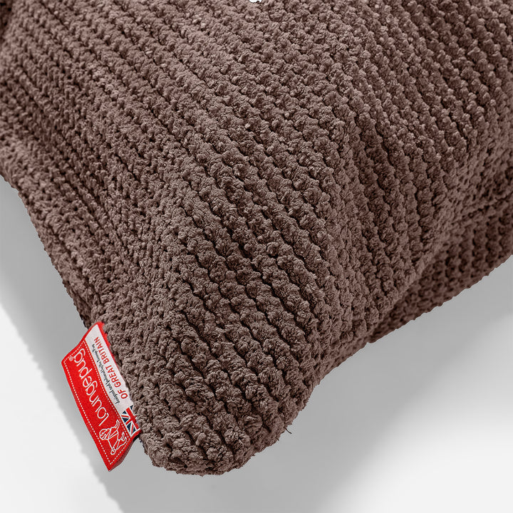 Coussin Géant 40 x 80cm - Pompon Chocolat 02