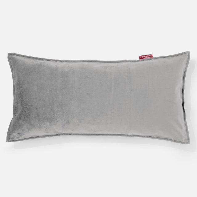 Coussin Géant 40 x 80cm - Velours Argent 01