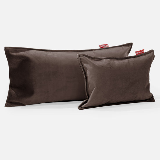 Coussin Géant 40 x 80cm - Velours Espresso 03