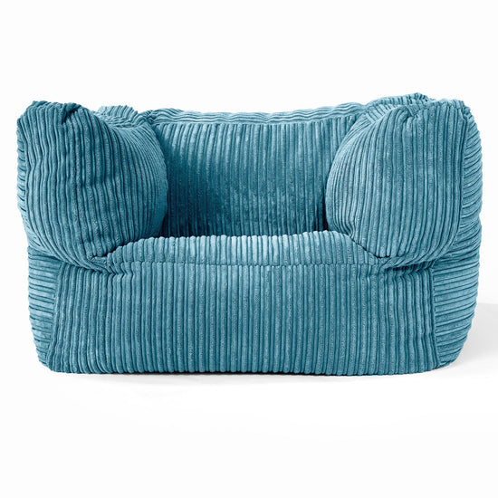 Albert Pouf Fauteuil Design - Côtelé Mer Égée 01