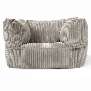 Albert Pouf Fauteuil Design - Côtelé Vison