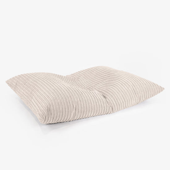 Gros Pouf Enfant 2-14 ans - Côtelé Crème 03