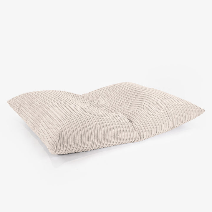 Gros Pouf Enfant 2-14 ans - Côtelé Crème 03