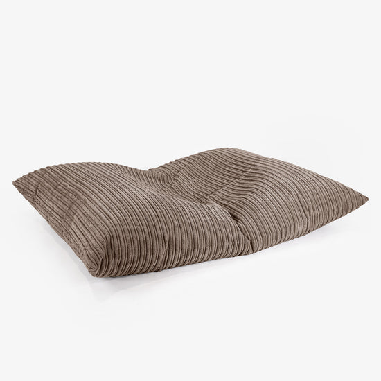 Gros Pouf Enfant 2-14 ans - Côtelé Moka 03