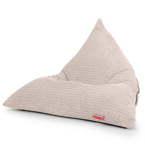 Gros Pouf Poire - Côtelé Ivoire