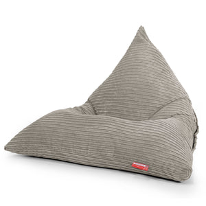 Gros Pouf Poire - Côtelé Vison