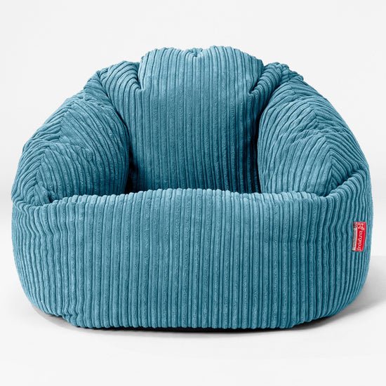 Pouf Chaise Bubble - Côtelé Mer Égée 01