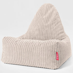 Pouf Relax Style Scandi - Côtelé Ivoire