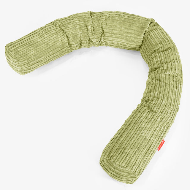 Traversin XXL - Côtelé Vert Acide 01