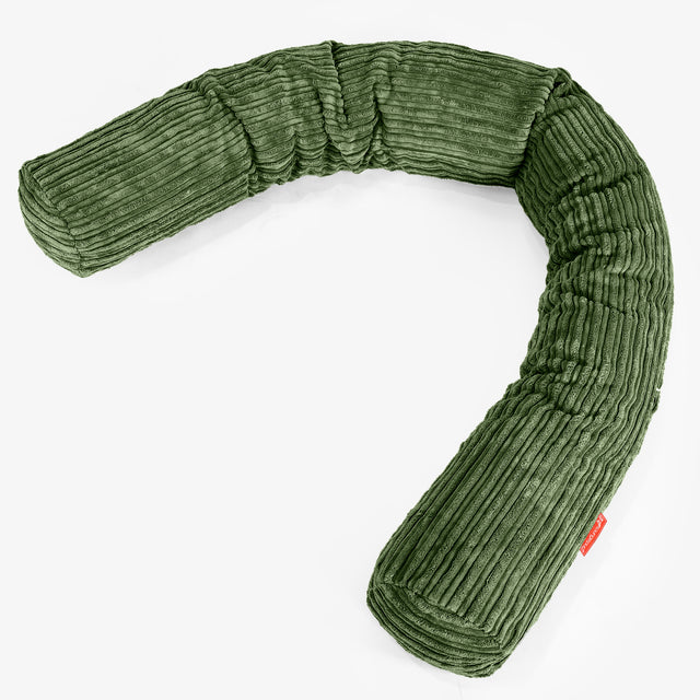 Traversin XXL - Côtelé Vert Forêt 01