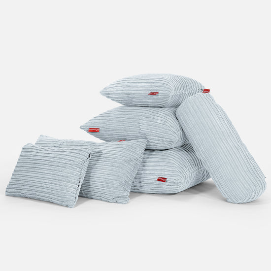 Coussin 47 x 47cm - Côtelé Bébé Bleu 04