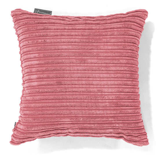 Coussin 47 x 47cm - Côtelé Corail 01