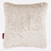 Coussin 47 x 47cm - Fausse Fourrure Lapin Blanc 01