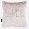 Coussin 47 x 47cm - Fausse Fourrure Lapin Rose Pastel 01