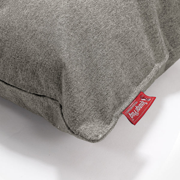 Housse de Coussin 47 x 47cm - Interalli Laine Argent Fabric Close-up Image
