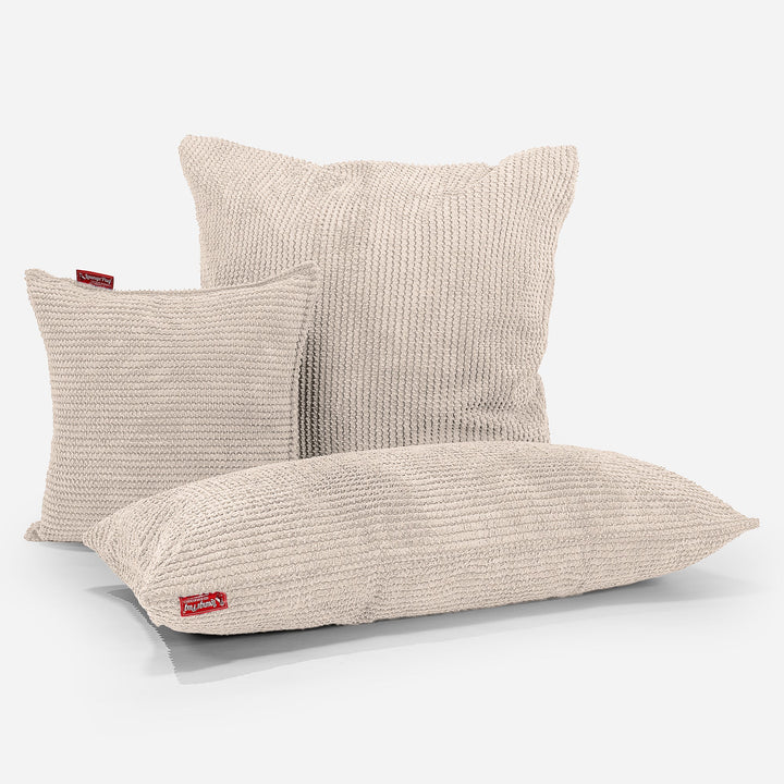 Coussin 47 x 47cm - Pompon Crème 04