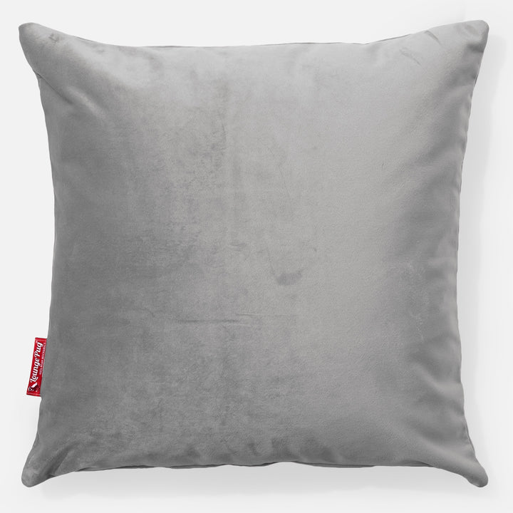 Coussin 47 x 47cm - Velours Argent 01