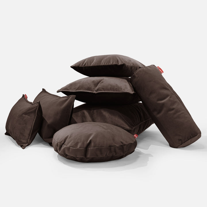 Coussin 47 x 47cm - Velours Espresso 04