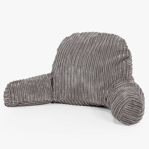 Coussin de Lecture avec Dossier - Côtelé Anthracite