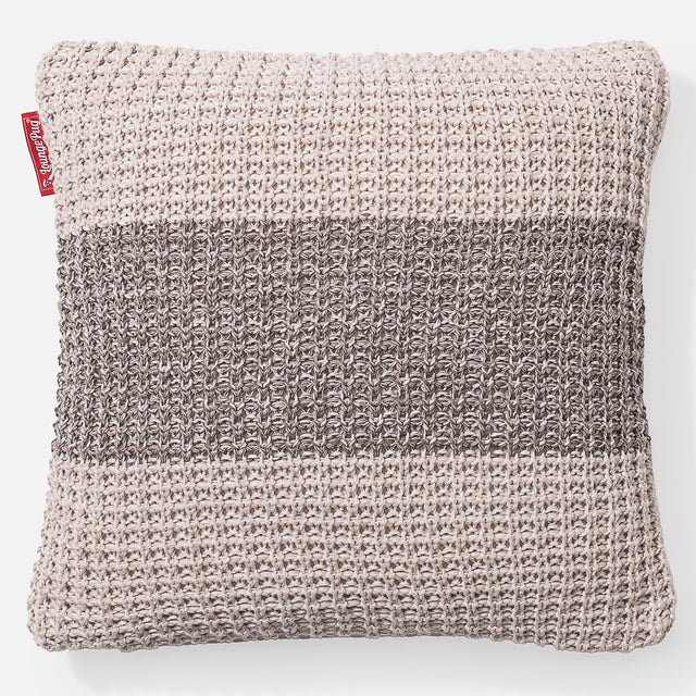 Coussin 47 x 47cm - 100% Coton Chester Crème 01