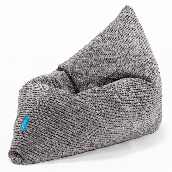 Coussin Pouf Enfant - Pompon Anthracite 03