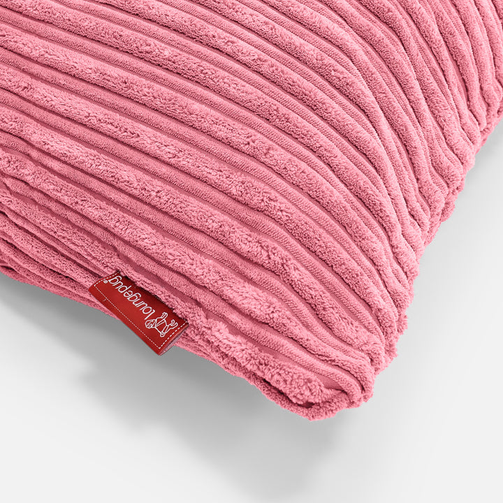 Coussin Rectangulaire 35 x 50cm - Côtelé Corail 02