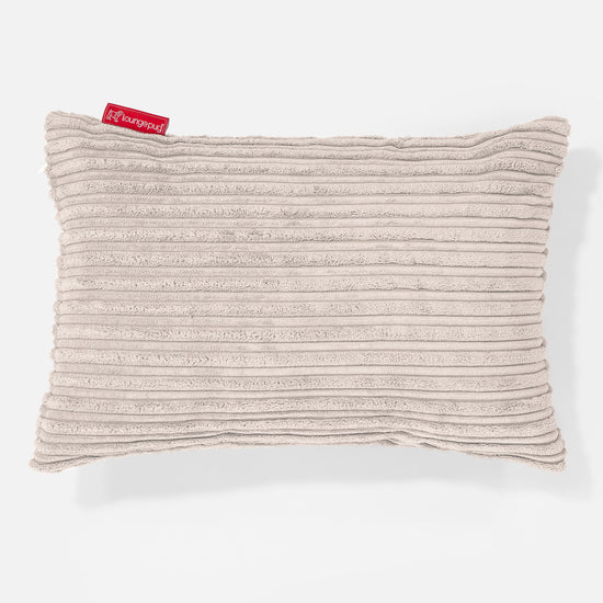 Coussin Rectangulaire 35 x 50cm - Côtelé Crème 01