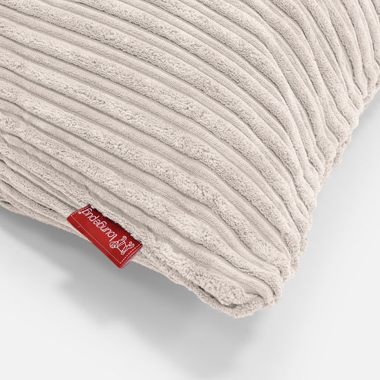 Coussin Rectangulaire 35 x 50cm - Côtelé Crème 02