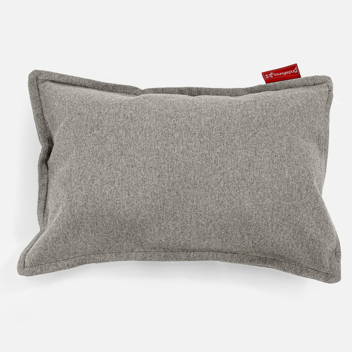 Coussin Rectangulaire 35 x 50cm - Interalli Laine Argent 01