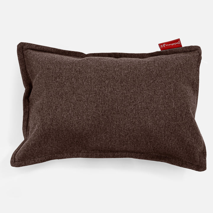 Coussin Rectangulaire 35 x 50cm - Interalli Laine Marron 01