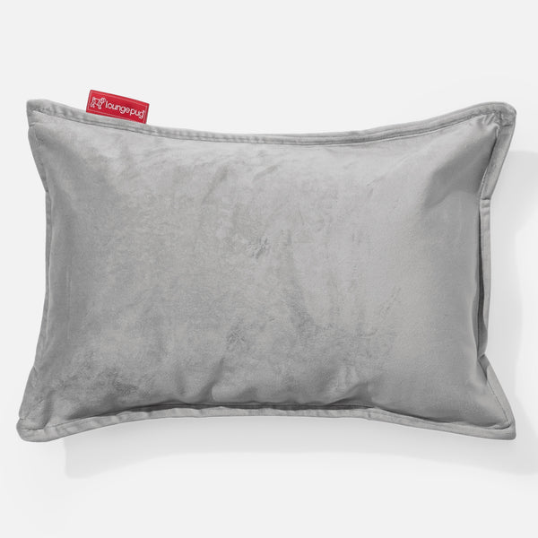 Coussin Rectangulaire 35 x 50cm - Velours Argent 01