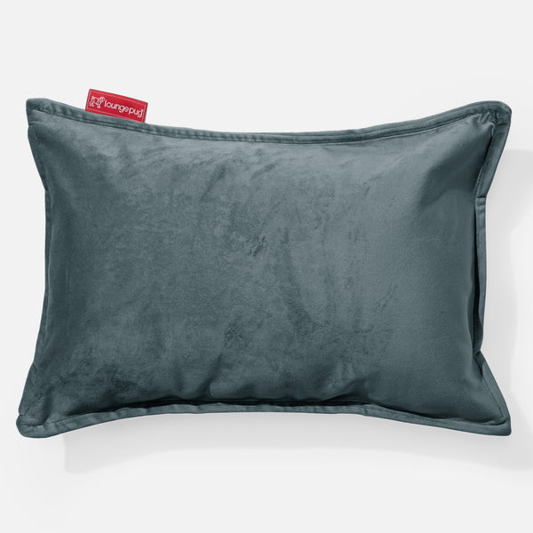 Coussin Rectangulaire 35 x 50cm - Velours Mer Égée 01