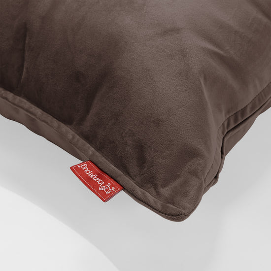 Coussin Rond 50cm - Velours Espresso 02